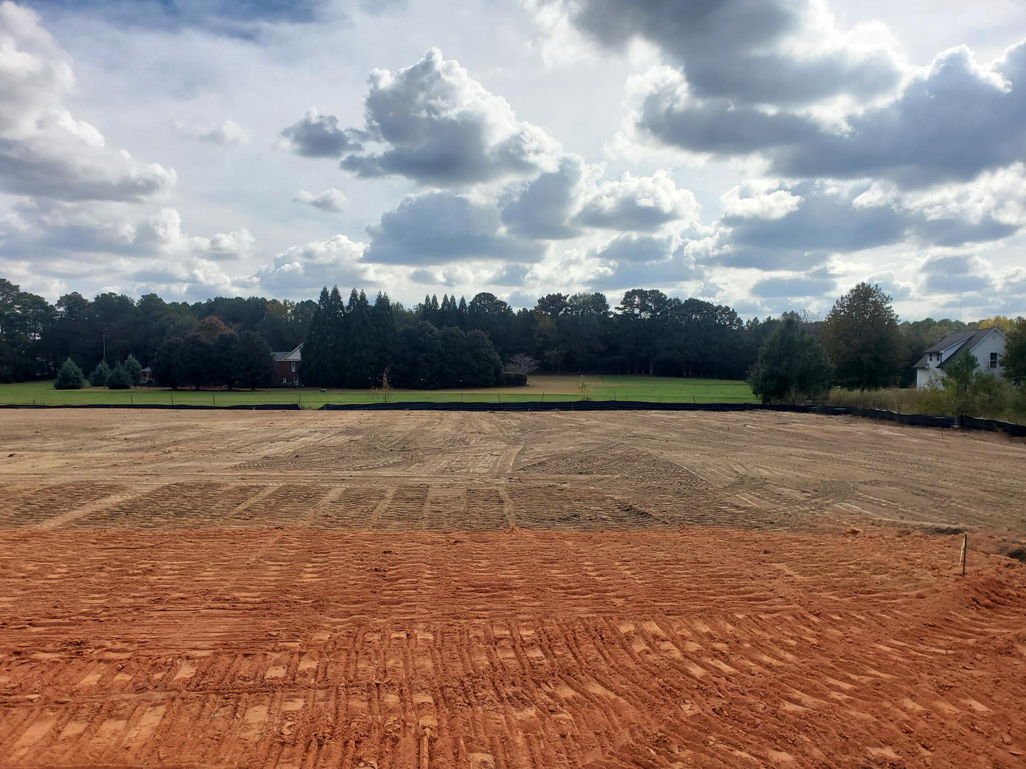 Cleared lot view