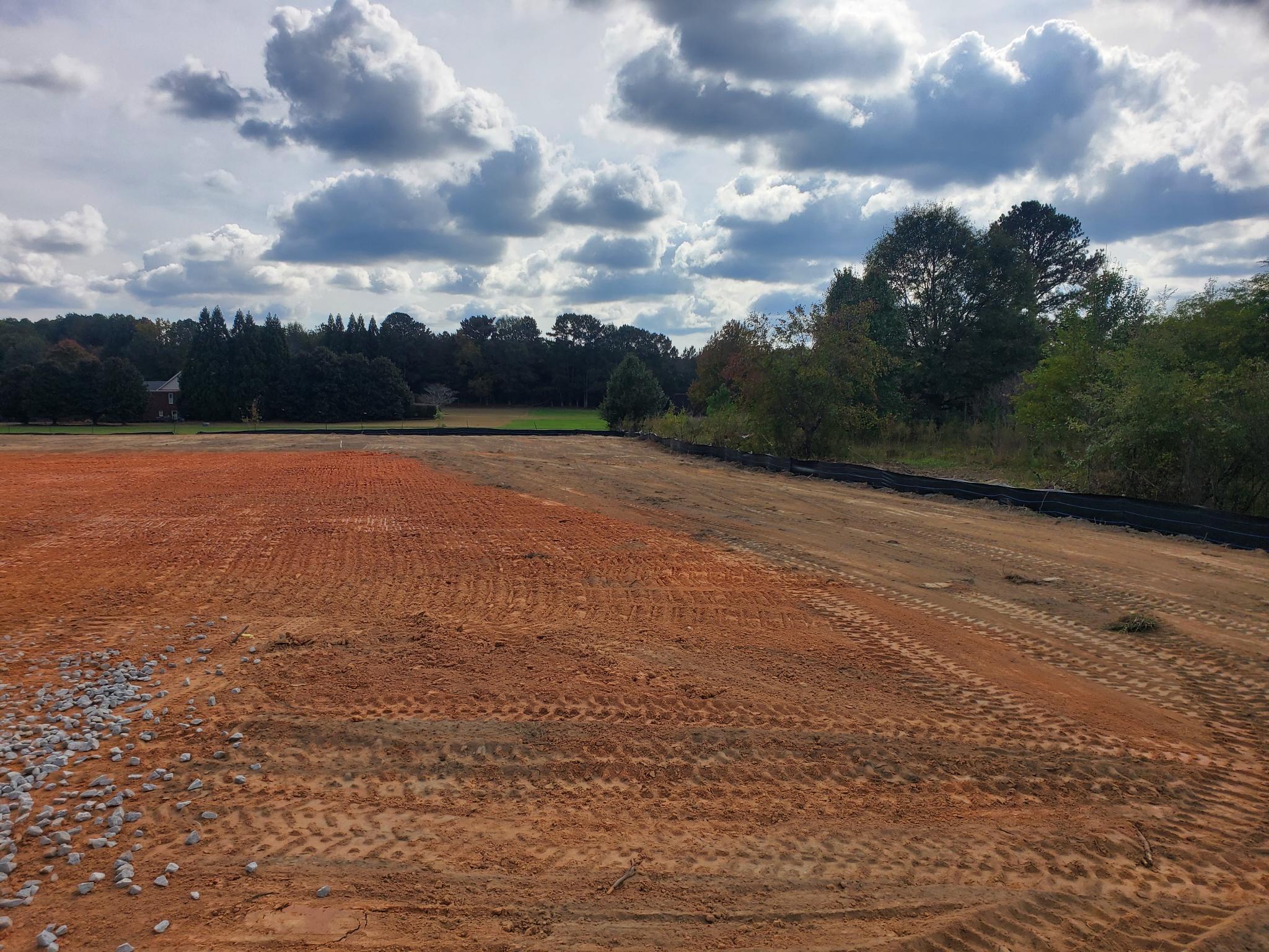 Completed homesite prep