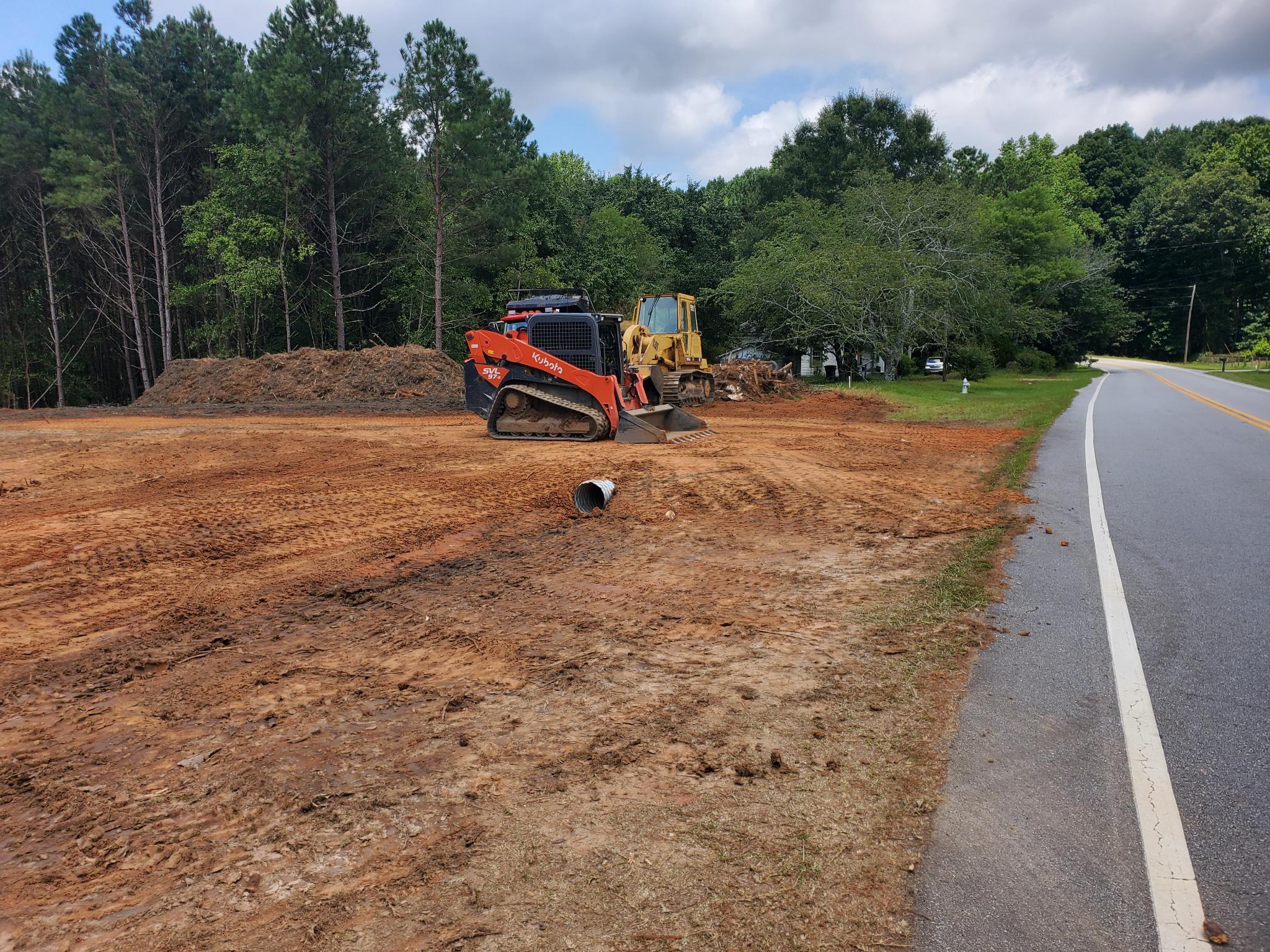 Site after late July work